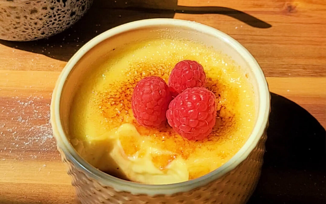 Raspberry Crème Brulee