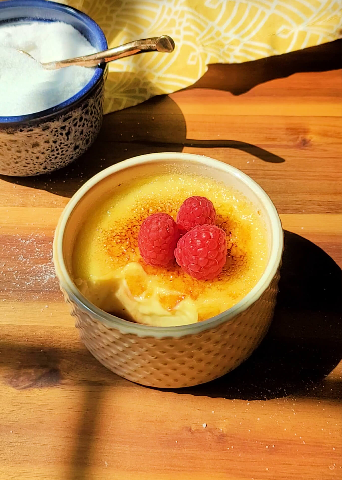 Raspberry Crème Brulee