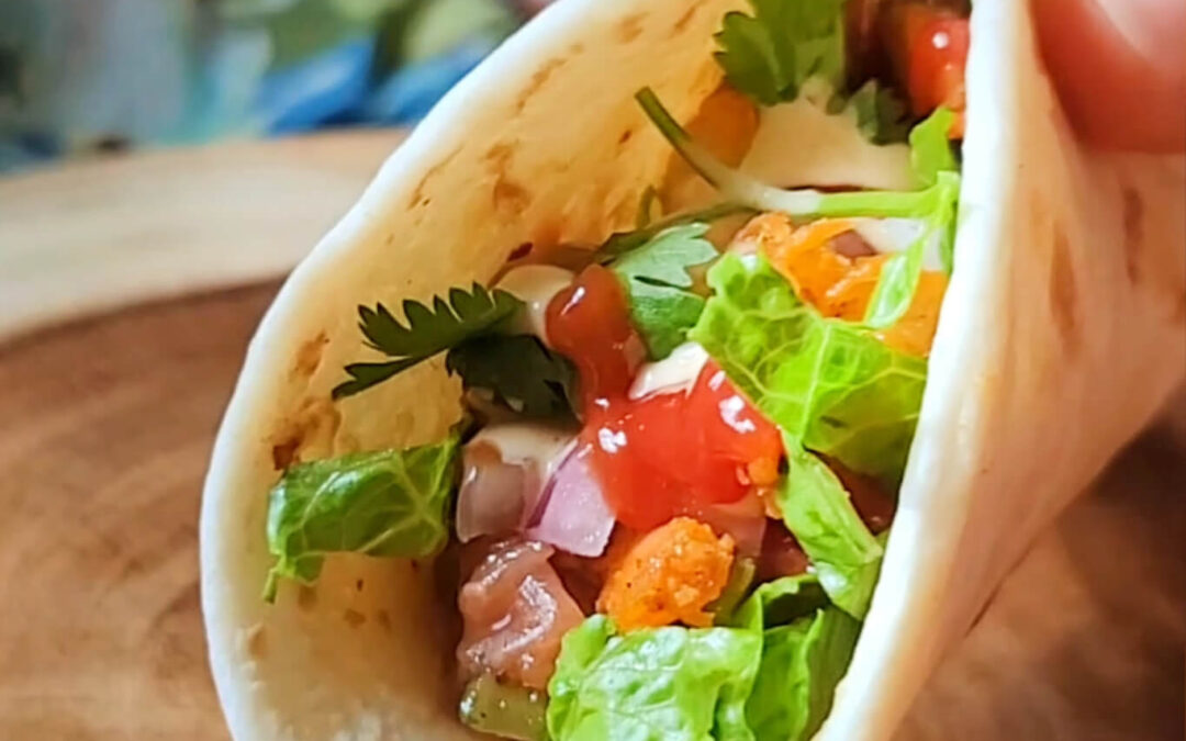 Smoked Shrimp Tacos with Homemade Salsa