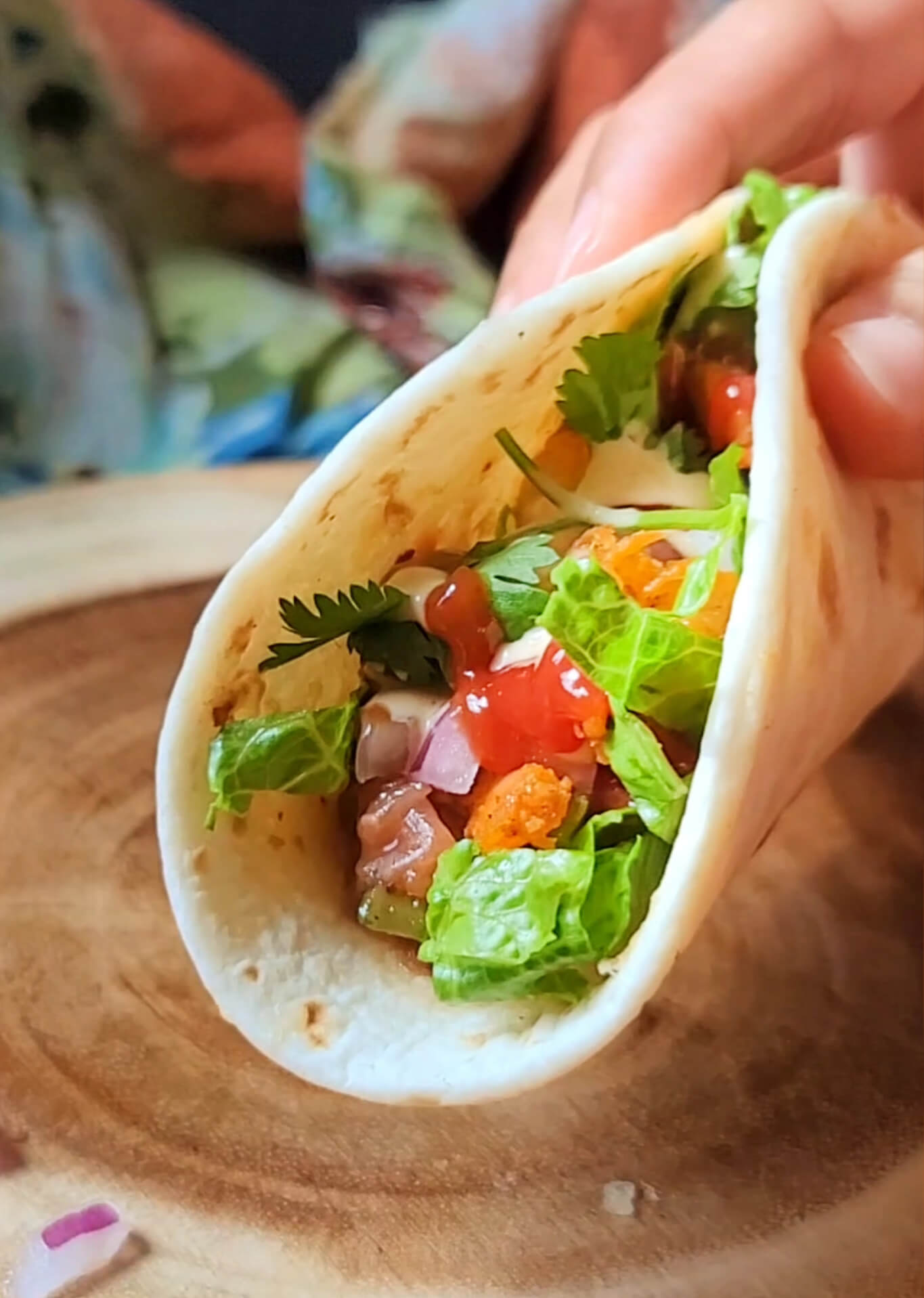 Smoked Shrimp Tacos with Homemade Salsa