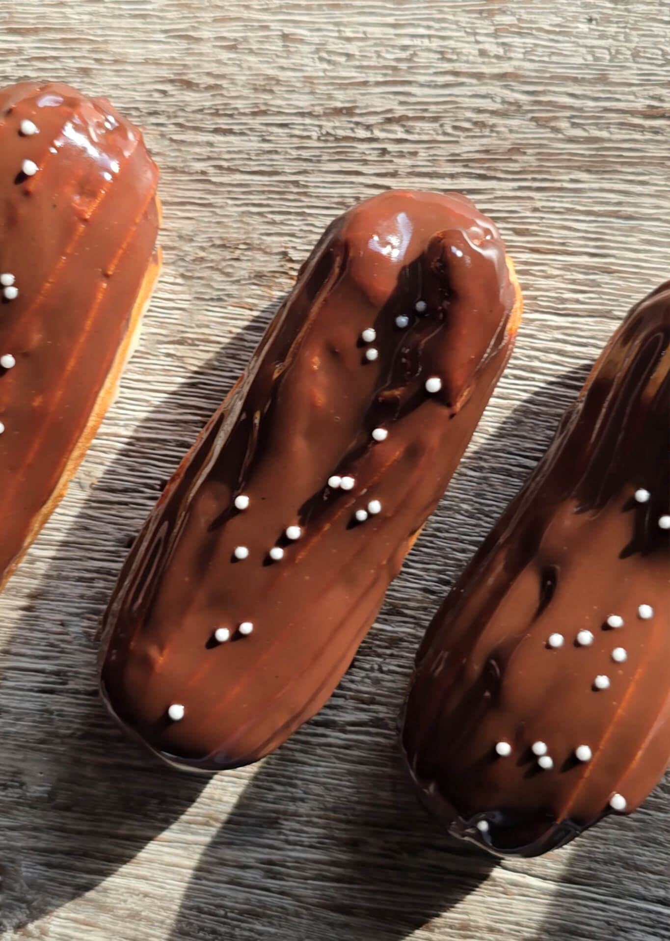 Classic Vanilla Custard Eclairs