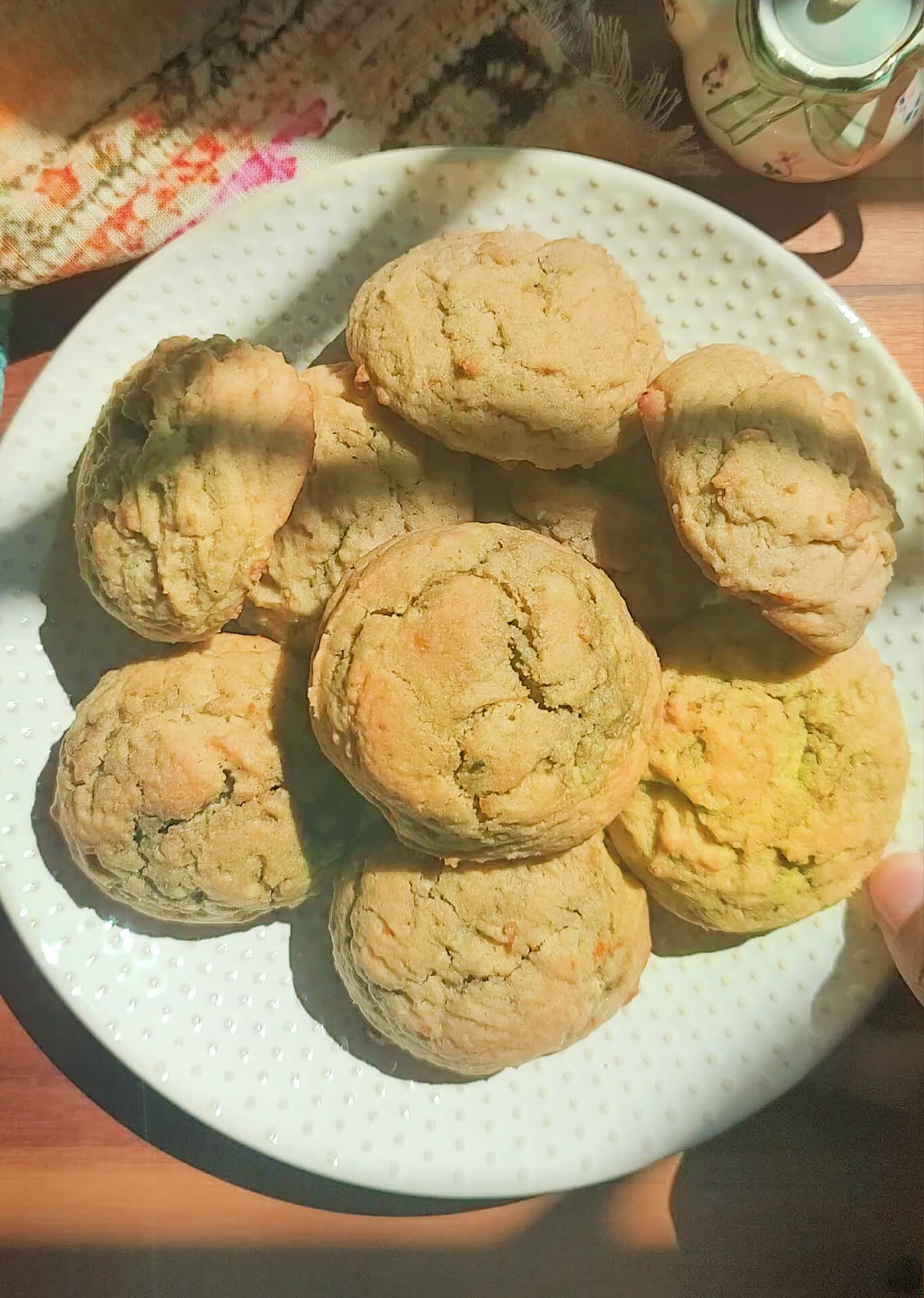 Soft Pistachio Orange Cookies