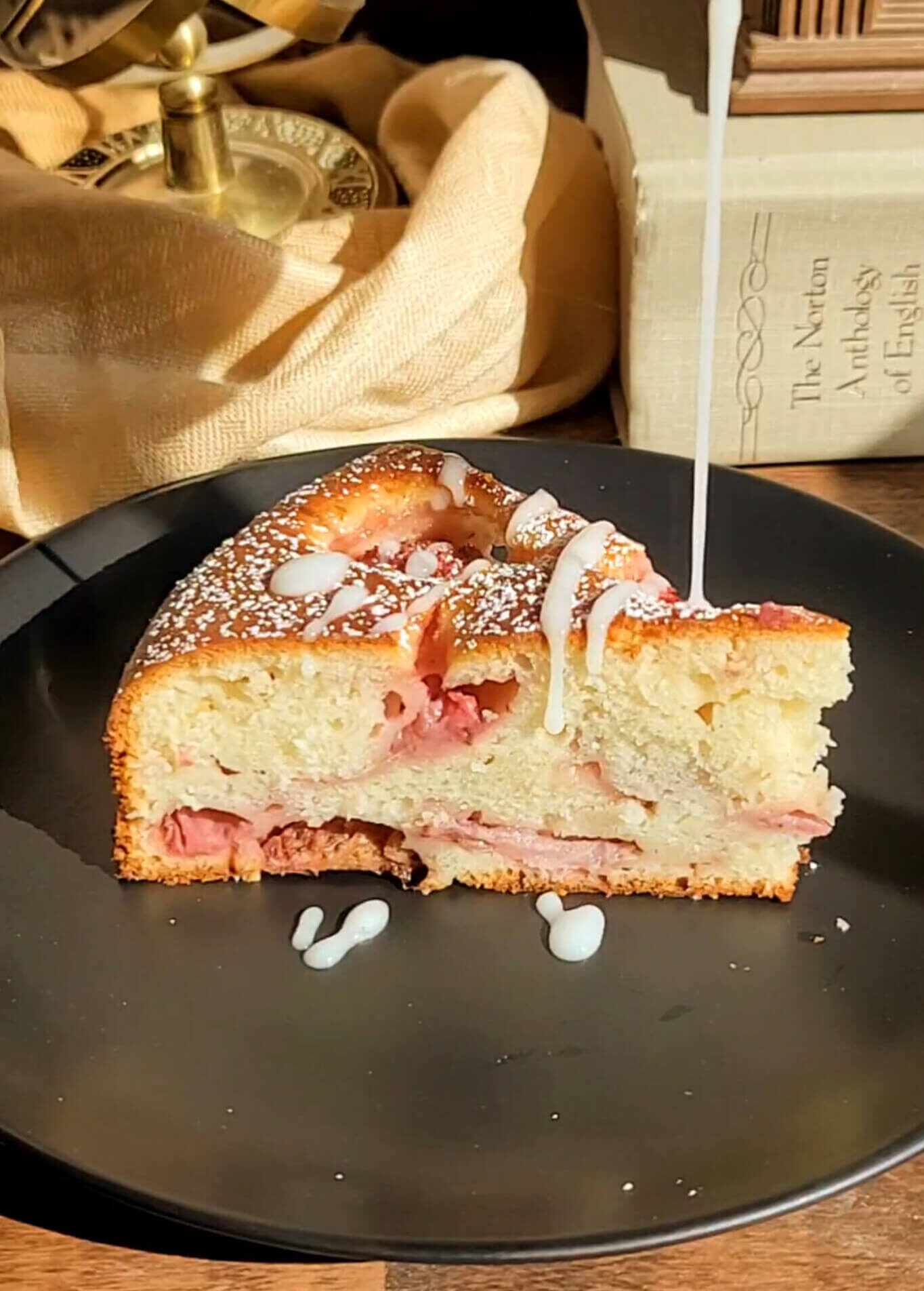 Strawberry Vanilla Yogurt Cake