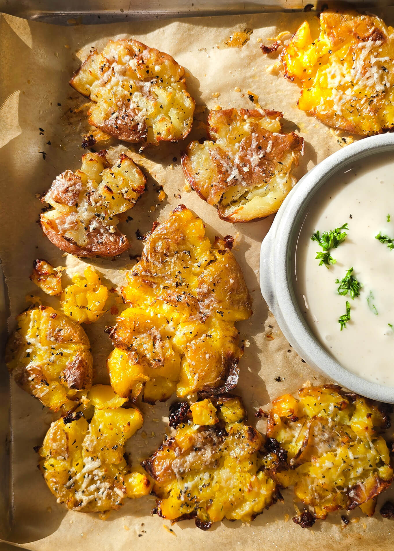 Easy Smashed Potatoes