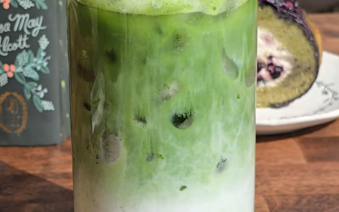 Blueberry Matcha Latte