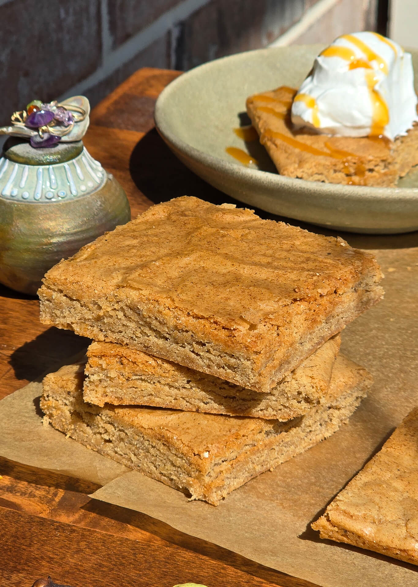 Brown-Butter Chai Blondies