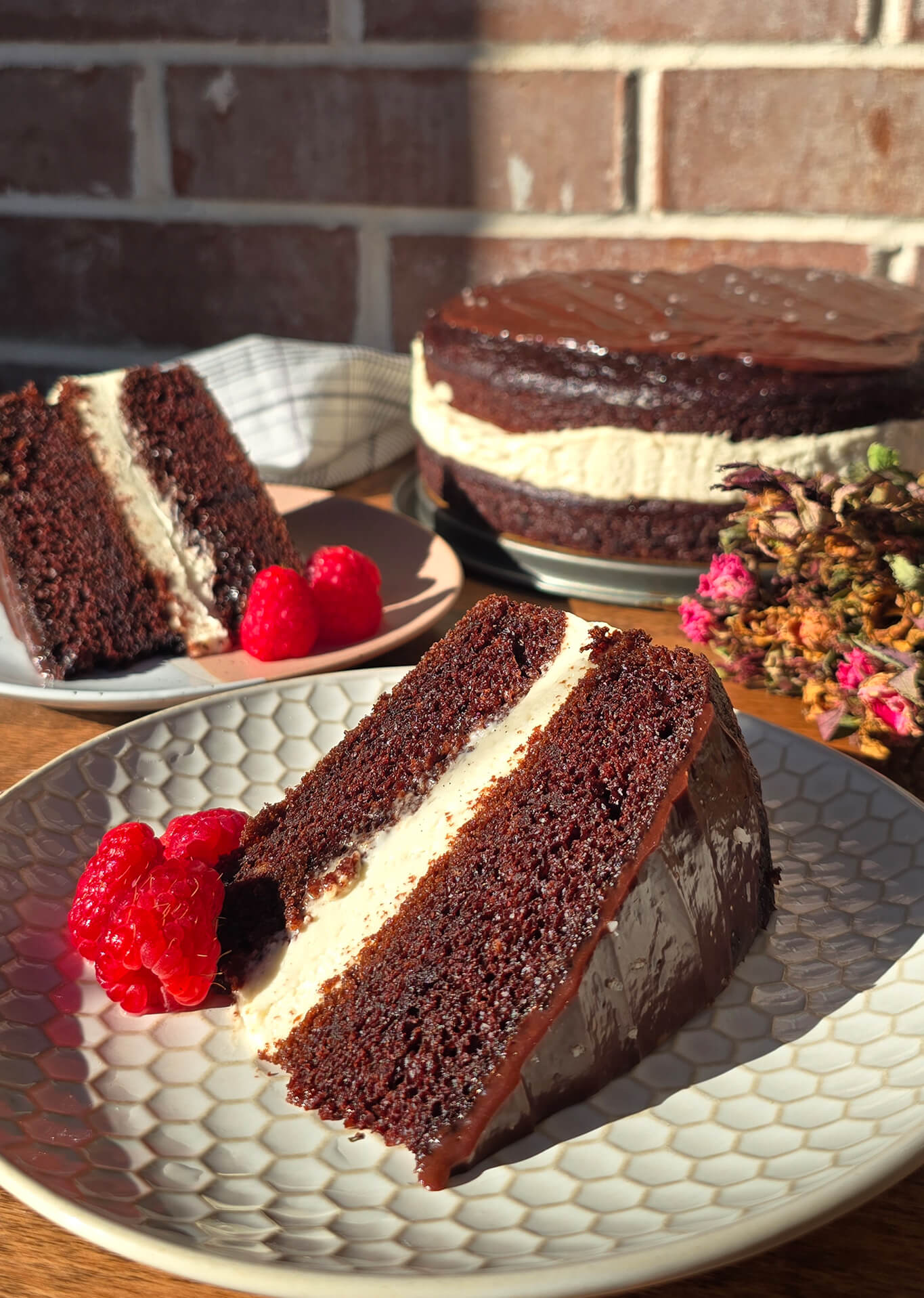 Vanilla and Chocolate Mousse Cake