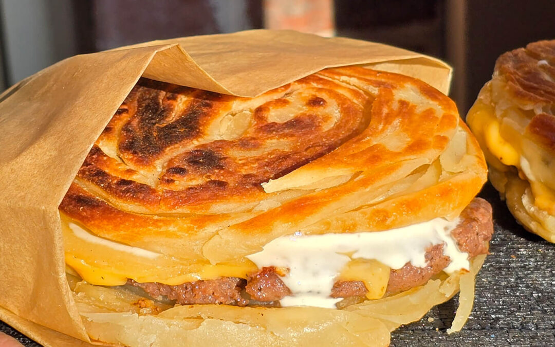 Viral Dubai Paratha Burger